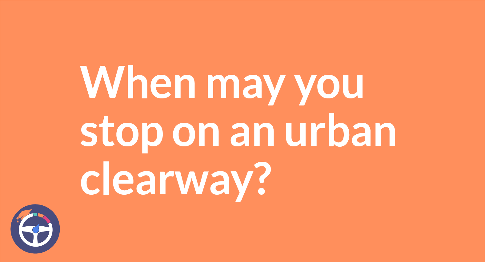 What is an Urban Clearway