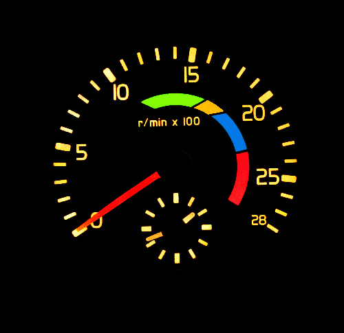 Which coloured band on the rev counter makes the best use of engine braking? - Which coloured band on the rev counter makes the best use of engine braking?